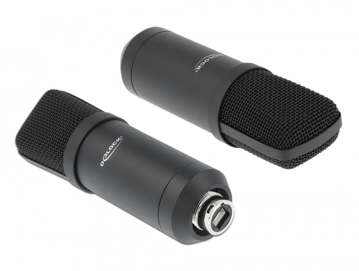 Delock Professionelles USB Kondensator Mikrofon Set für Podcasting und Gaming