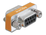 Delock D-Sub 9 Pin Stecker > D-Sub 9 Pin Buchse Nullmodem