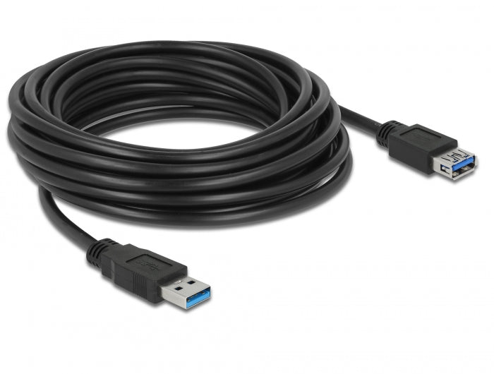 Delock USB 5 Gbps Verlängerungskabel Typ-A Stecker zu Buchse 5 m schwarz