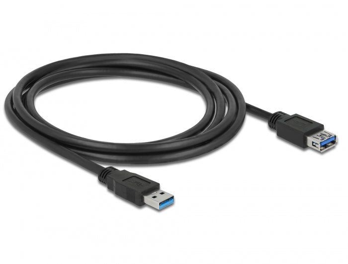 Delock USB 5 Gbps Verlängerungskabel Typ-A Stecker zu Buchse 2 m schwarz