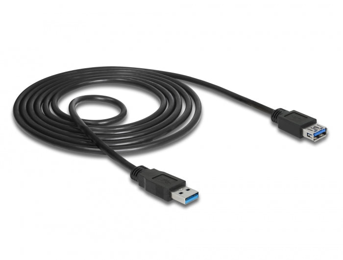 Delock USB 5 Gbps Verlängerungskabel Typ-A Stecker zu Buchse 1,5 m schwarz