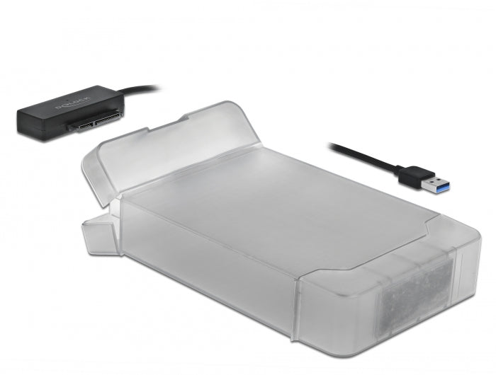 Delock USB Typ-A zu SATA Konverter mit 3.5″ Schutzhülle
