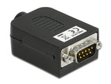 Delock D-Sub9 Stecker zu Terminalblock mit Gehäuse