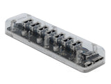 Delock Externer USB 3.0 Hub mit 7 Ports transparent