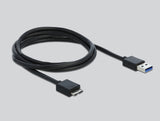 Delock Externer USB 3.0 Hub mit 7 Ports transparent