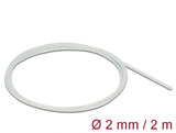 Delock Schutzschlauch Glasfasergeflecht 2 m x 2 mm weiß