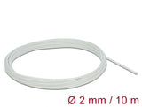 Delock Schutzschlauch Glasfasergeflecht 10 m x 2 mm weiß