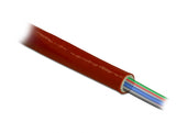 Delock Feuerfester Schutzschlauch silikonbeschichtet 5 m x 10 mm rot
