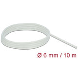 Delock Schutzschlauch Glasfasergeflecht 10 m x 6 mm weiß