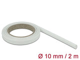 Delock Schutzschlauch Glasfasergeflecht 2 m x 10 mm weiß