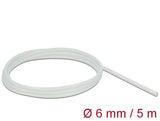 Delock Schutzschlauch Glasfasergeflecht 5 m x 6 mm weiß