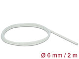 Delock Schutzschlauch Glasfasergeflecht 2 m x 6 mm weiß