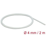 Delock Schutzschlauch Glasfasergeflecht 2 m x 4 mm weiß