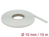 Delock Schutzschlauch Glasfasergeflecht 10 m x 10 mm weiß
