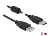 Delock Kabel USB 2.0 Typ-A Stecker > USB 2.0 Typ-A Stecker 2,0 m schwarz