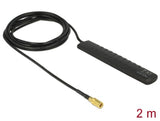 Delock DAB+ DVB-T2 Antenne SMB Stecker 20 dBi aktiv omnidirektional schwarz Klebemontage