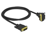 Delock DVI Kabel 24+1 Stecker zu 24+1 Stecker gewinkelt 1 m