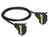 Delock DVI Kabel 18+1 Stecker gewinkelt zu 18+1 Stecker gewinkelt 1 m