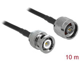 Delock Antennenkabel N Stecker zu BNC Stecker 50 Ohm LMR195 10 m