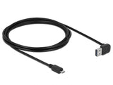 Delock Kabel EASY-USB 2.0 Typ-A Stecker gewinkelt oben / unten > USB 2.0 Typ Micro-B Stecker 2 m
