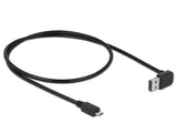 Delock Kabel EASY-USB 2.0 Typ-A Stecker gewinkelt oben / unten > USB 2.0 Typ Micro-B Stecker 0,5 m