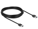 Delock Kabel EASY-USB 2.0 Typ-A Stecker > EASY-USB 2.0 Typ-A Stecker 5 m schwarz