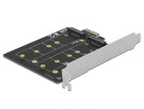 Delock PCI Express x1 Karte zu 2 x intern M.2 Key B