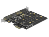 Delock PCI Express x1 Karte zu 2 x intern M.2 Key B