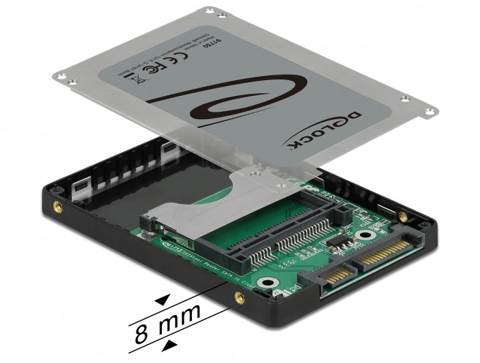 Delock 2.5″ SATA Card Reader für CFast Speicherkarten