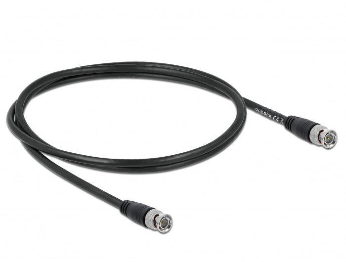 Delock Kabel BNC Stecker zu BNC Stecker 75 Ohm 1 m
