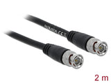 Delock Kabel BNC Stecker zu BNC Stecker 75 Ohm 2 m