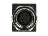 Delock Netzwerkadapter M12 D-kodiert 4 Pin Buchse zu RJ45 Buchse