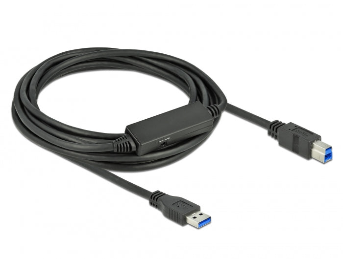 Delock USB 5 Gbps Aktives Kabel USB Typ-A zu USB Typ-B 5 m