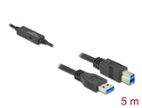 Delock USB 5 Gbps Aktives Kabel USB Typ-A zu USB Typ-B 5 m