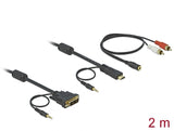 Delock Kabel DVI - HDMI + Sound Stecker-Stecker 2 m