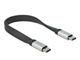Delock USB 10 Gbps FPC Flachbandkabel USB Type-C™ zu USB Type-C™ 22 cm PD 3 A E-Marker