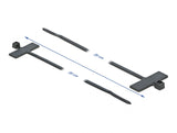 Delock Kabelbinder mit Beschriftungsfeld L 200 x B 2,5 mm schwarz 10 Stück