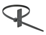 Delock Kabelbinder mit Beschriftungsfeld L 100 x B 2,5 mm schwarz 10 Stück