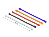Delock Kabelbinder biegsam L 80 x B 4 mm farbig sortiert Set 10 Stück