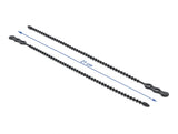 Delock Blitzbinder wiederverwendbar L 210 x B 4,5 mm schwarz 10 Stück