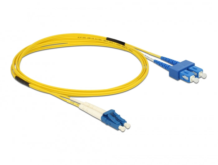 Delock Kabel Lichtwellenleiter LC > SC Singlemode OS2 2 m