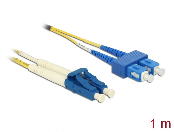 Delock Kabel Lichtwellenleiter LC > SC Singlemode OS2 1 m