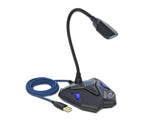 Delock Desktop USB Gaming Mikrofon mit Schwanenhals und Mute Button