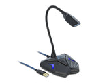 Delock Desktop USB Gaming Mikrofon mit Schwanenhals und Mute Button