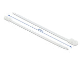Delock Kabelbinder mit Befestigungsöse L 300 x B 7,6 mm weiß 10 Stück