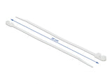 Delock Kabelbinder mit Befestigungsöse L 160 x B 4,8 mm weiß 10 Stück