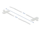 Delock Kabelbinder mit Beschriftungsfeld L 200 x B 2,5 mm weiß 10 Stück