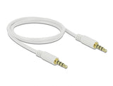 Delock Kabel Klinke 3,5 mm 4 Pin Stecker > Stecker 1 m