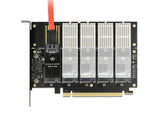 Delock PCI Express x16 Karte zu 5 x intern M.2 Key B / SATA