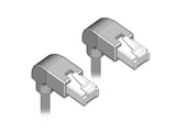 Delock Netzwerkkabel RJ45 Cat.5e SF/UTP unten / unten gewinkelt 0,5 m